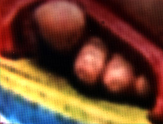 Pixelated dye sublimation image